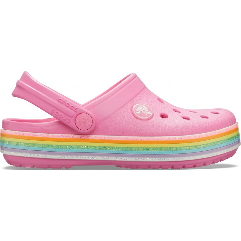 Crocs pour enfants Crocband Rainbow Glitter Clg K rose 206 151 669