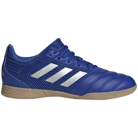 Chaussures de foot Adidas Copa 20.3 In Sala Junior EH0906 bleu bleu Chaussures de foot Adidas Copa 20.3 In Sala Junior EH0906 bleu bleu