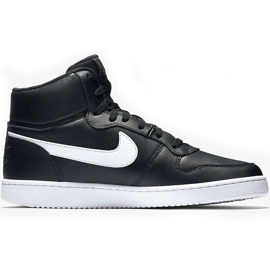 Nike Ebernon Mid noir et blanc AQ1773 002 chaussures pour hommes