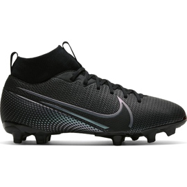 Chaussures de football Nike Mercurial Superfly 7 Academy FG / MG Junior AT8120 010 noir noir