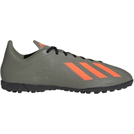 Vert adidas X 19.4 Tf chaussures de football EF8370 gris