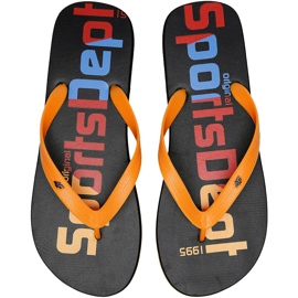 Chaussons pour hommes 4F multicolore H4L20 KLM006 90S orange