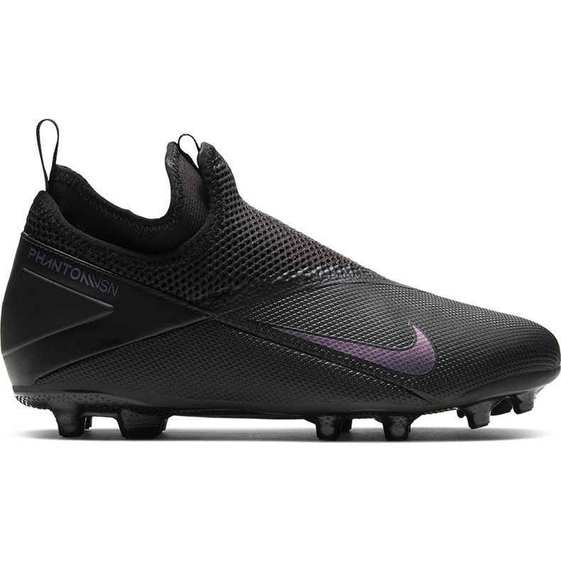 Nike Phantom Vsn 2 Academy Df FG / MG Junior CD4059 010 chaussures de football le noir le noir