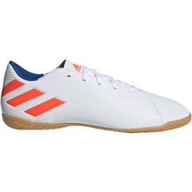 Adidas Nemeziz Messi 19.4 Dans les chaussures de football blanches et rouges F34550 Adidas Nemeziz Messi 19.4 Dans les chaussures de football blanches et rouges F34550