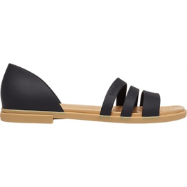 Sandales femme Crocs Tulum Open Flat W noir 206 109 00W le noir
