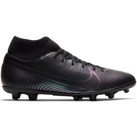Chaussures de football Nike Mercurial Superfly 7 Club FG / MG AT7949 010 multicolore noir