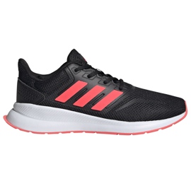 Adidas Runfalcon K chaussures pour enfants noir-corail FV9441 le noir