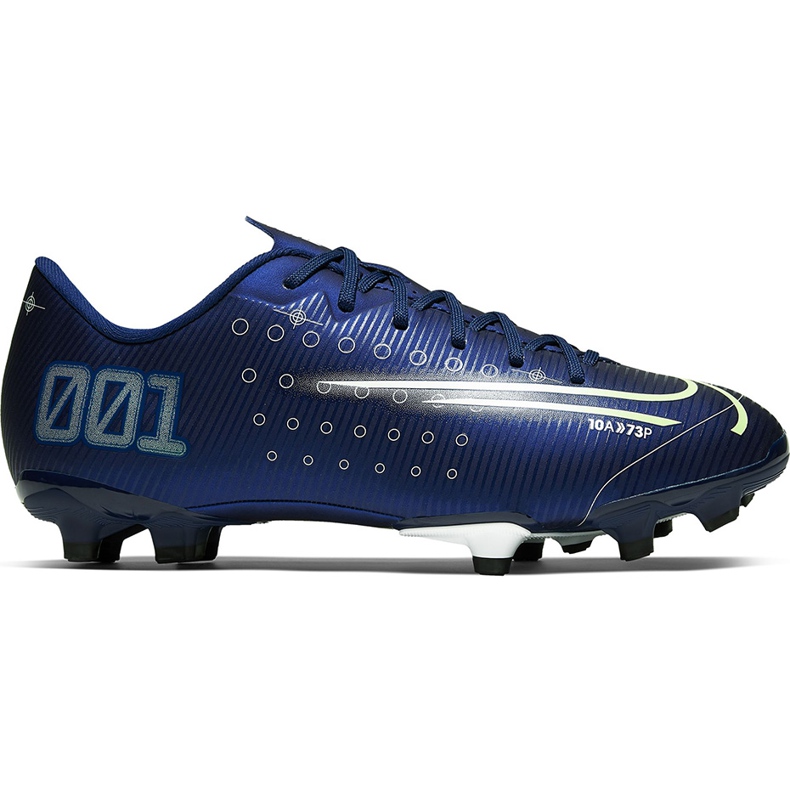 Chaussure de football Nike Mercurial Vapor 13 Academy Mds FG / MG Junior CJ0980 401 bleu marin bleu marin