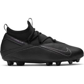 Nike Phantom Vsn 2 Club Df FG / MG Junior CD4061 010 chaussures de football noir noir