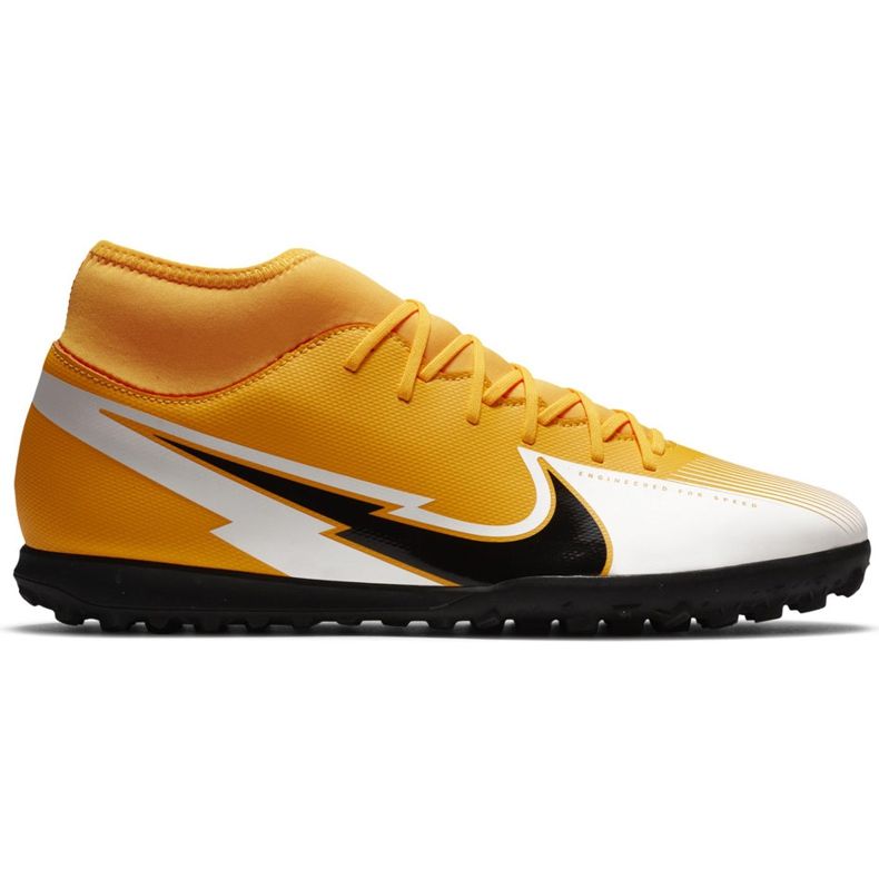 Chaussure de football Nike Mercurial Superfly 7 Club Tf AT7980 801 orange jaune Chaussure de football Nike Mercurial Superfly 7 Club Tf AT7980 801 orange jaune