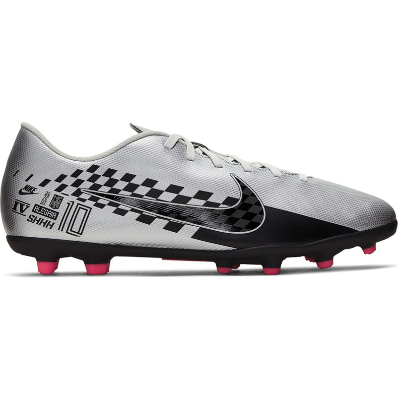Chaussures de football Nike Mercurial Vapor 13 Club Neymar FG / MG AT7967 006 gris gris