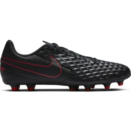 Chaussures de football Nike Tiempo Legend 8 Club FG / MG AT6107 060 noir noir
