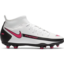 Chaussure de football Nike Phantom Gt Club Df FG / MG Junior CW6727 160 blanc blanc