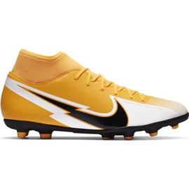 Nike Mercurial Superfly 7 Club FG / MG AT7949 801 chaussures de football orange jaune