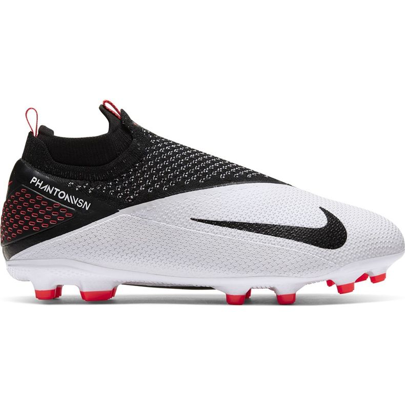Nike Phantom Vsn 2 Elite Df FG / MG Junior CD4062 106 chaussures de football multicolore blanc