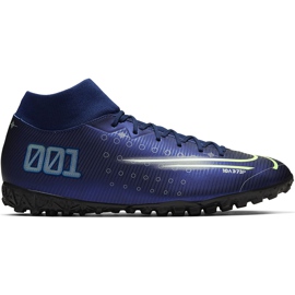 Chaussure de football Nike Mercurial Superfly 7 Academy Mds Tf BQ5435 401 marine bleu
