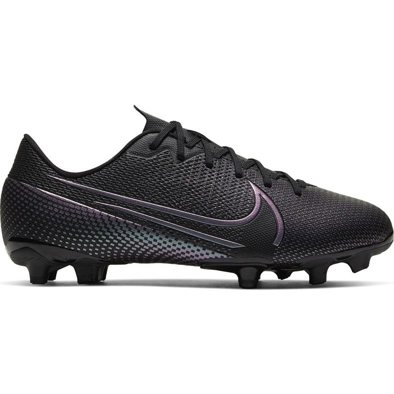 Chaussures de football Nike Mercurial Vapor 13 Academy FG / MG Junior AT8123 010 noir / gris / argent le noir