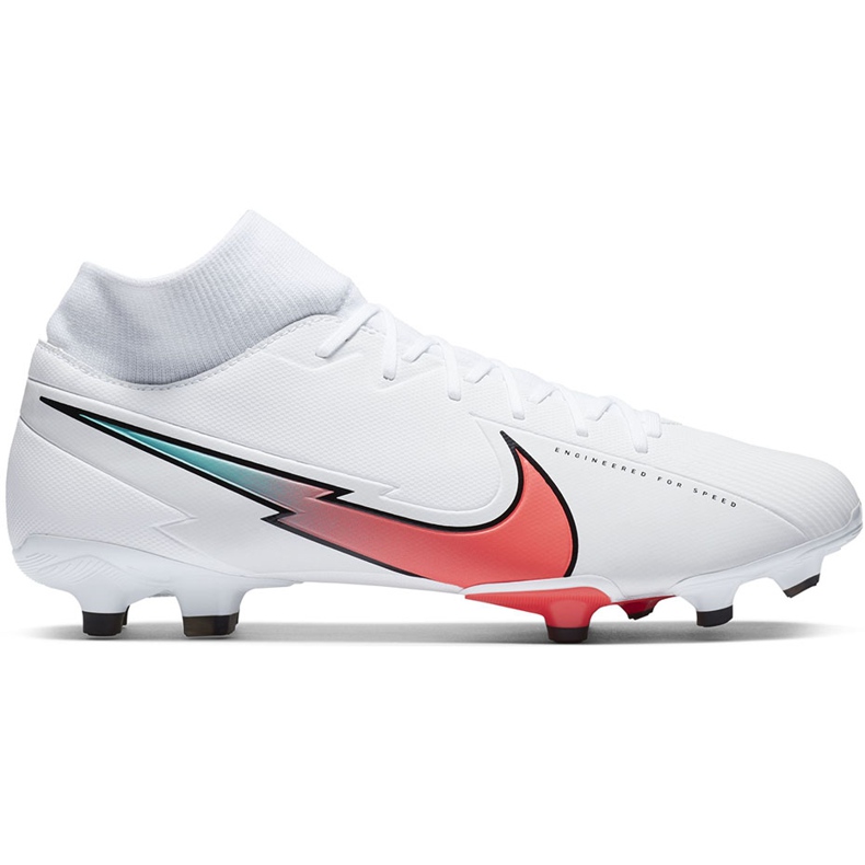 Chaussure de football Nike Mercurial Superfly 7 Academy FG / MG AT7946 163 blanche blanche