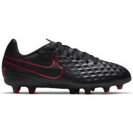 Nike Tiempo Legend 8 Club FG / MG Junior AT5881 060 chaussures de football noir noir