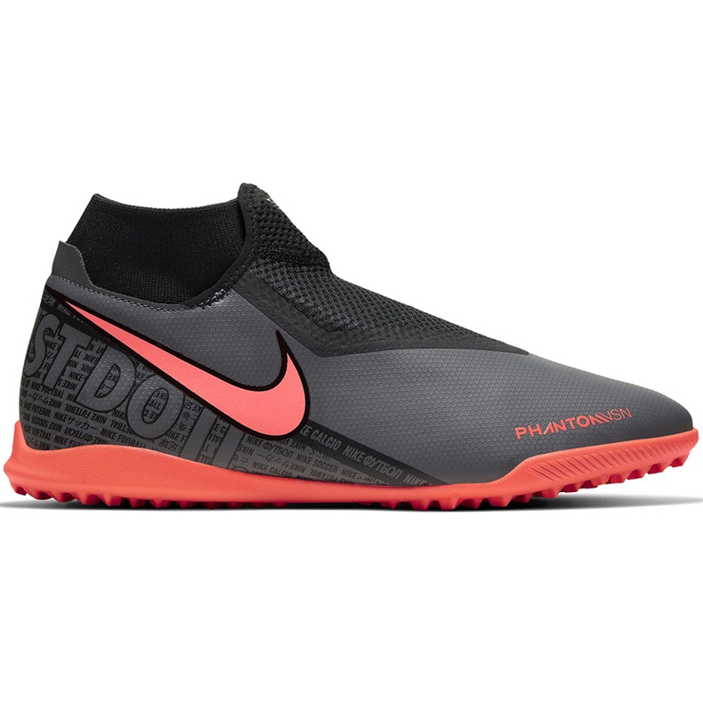 Nike Phantom Vsn Academy Df Tf AO3269 080 chaussures de football gris gris