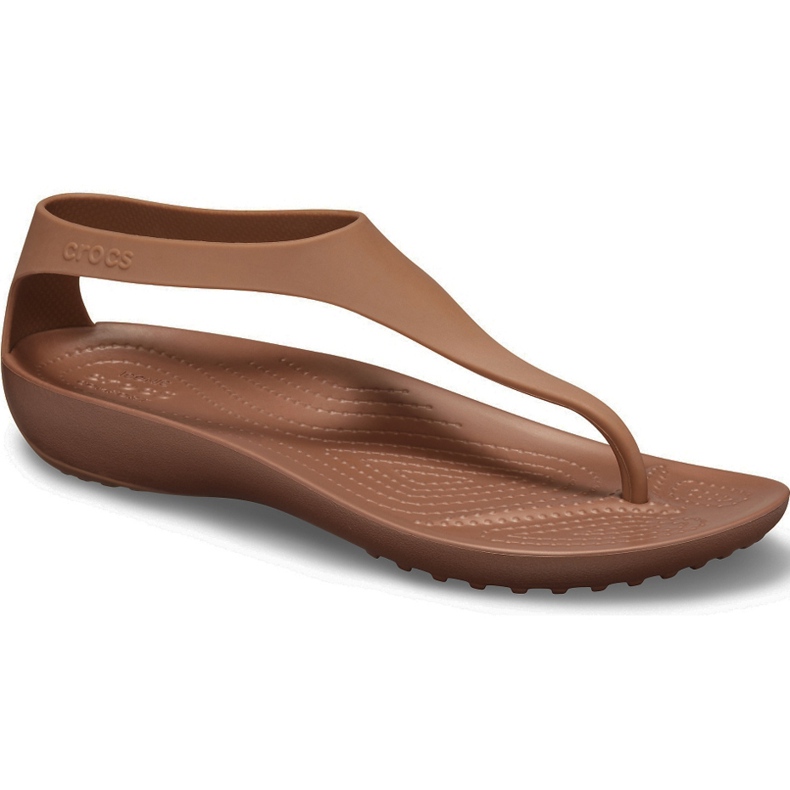 Sandales pour femmes Crocs Serena Flip W marron 205468 860 brun Sandales pour femmes Crocs Serena Flip W marron 205468 860 brun