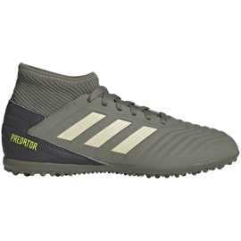 Chaussures de foot Adidas Predator 19.3 Tf Jr EF8220 vert multicolore