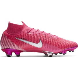 Nike Mercurial Superfly 7 Elite Km Fg DB5604 611 chaussures de football rose rose