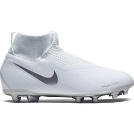 Nike Phantom Vsn Academy Df FG / MG Jr AO3287 100 chaussures de football blanc blanc