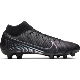 Chaussures de football Nike Mercurial Superfly 7 Academy FG / MG AT7946 010 noir noir