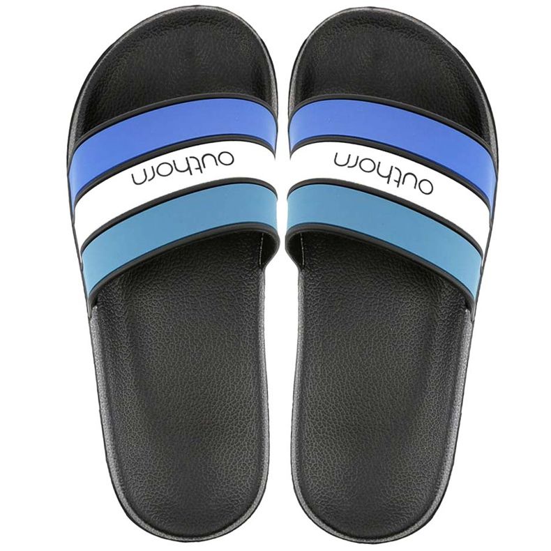 Chaussons Outhorn bleus pour hommes HOL20 KLM601 33S blanche