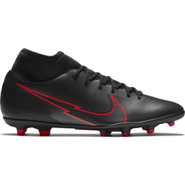 Chaussures de football Nike Mercurial Superfly 7 Club FG / MG AT7949 060 noir, rouge noir