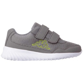 Kappa Cracker Ii K chaussures pour enfants gris-lime 260647K 1633 Kappa Cracker Ii K chaussures pour enfants gris-lime 260647K 1633