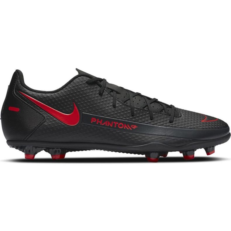 Chaussures de football Nike Phantom Gt Club FG / MG CK8459 060 blanche le noir