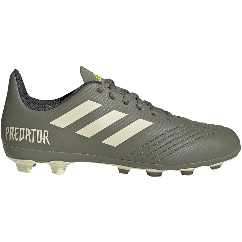 Chaussures de foot Adidas Predator 19.4 FxG Jr EF8221 multicolore gris
