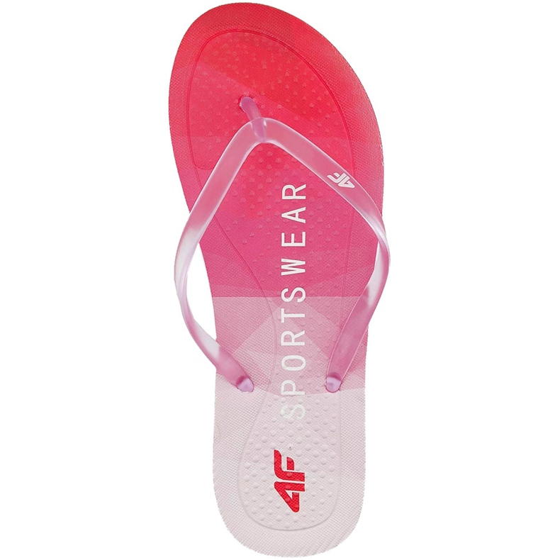 Chaussons femme 4F rouge H4L20 KLD003 62S rose