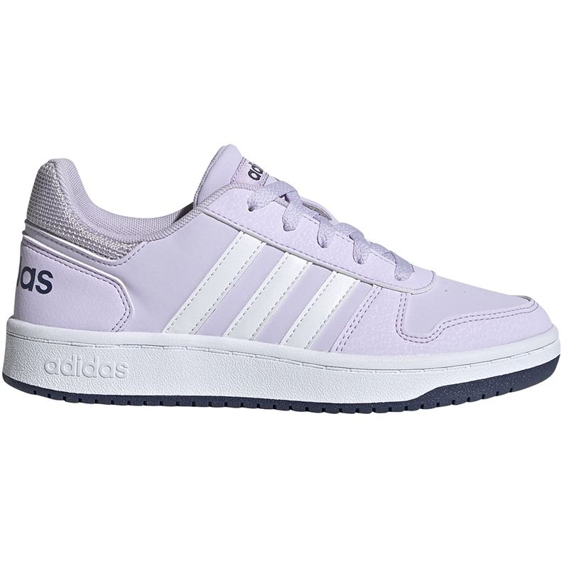 Chaussures enfant Adidas Hoops 2.0 K violet clair EG9075