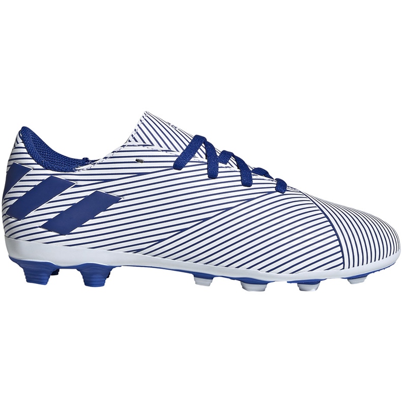 Chaussures de foot Adidas Nemeziz 19.4 FxG Junior EF1740 multicolore blanc