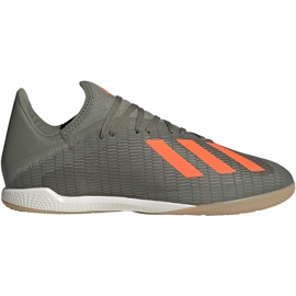 Adidas X 19.3 Dans les chaussures de football vertes EF8367 gris gris Adidas X 19.3 Dans les chaussures de football vertes EF8367 gris gris
