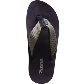 Chaussons pour hommes Kappa Pahala noirs et verts 242669 3111