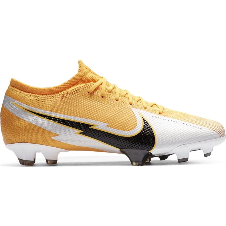 Nike Mercurial Vapor 13 Pro Fg AT7901 801 chaussures de football orange jaune Nike Mercurial Vapor 13 Pro Fg AT7901 801 chaussures de football orange jaune