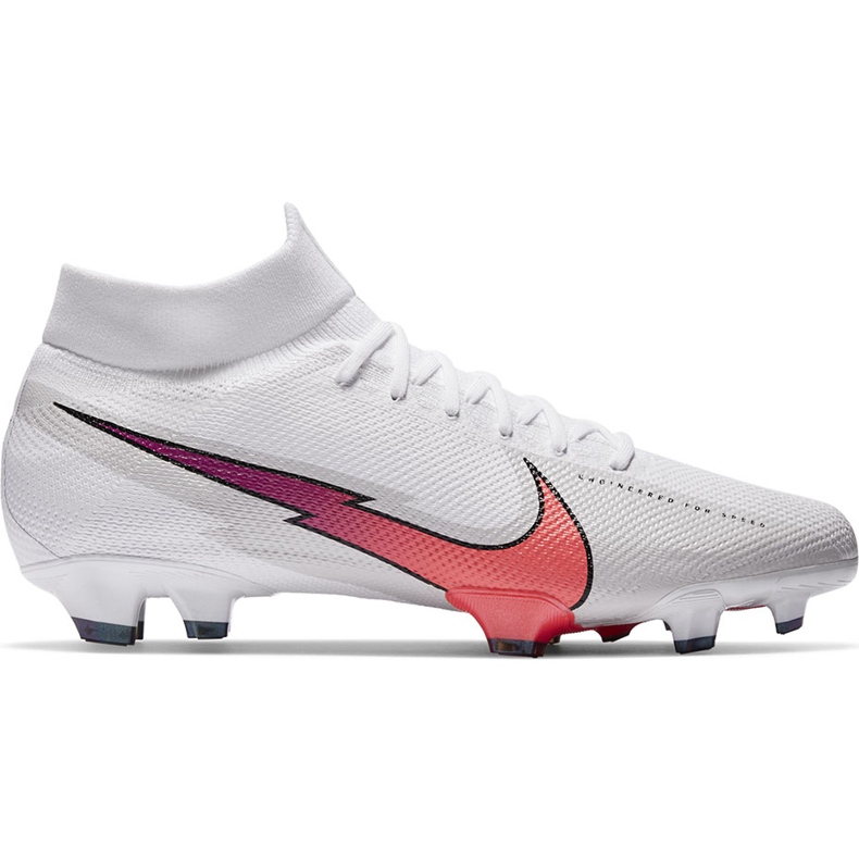 Chaussure de football Nike Mercurial Superfly 7 Pro Fg AT5382 163 blanche blanche