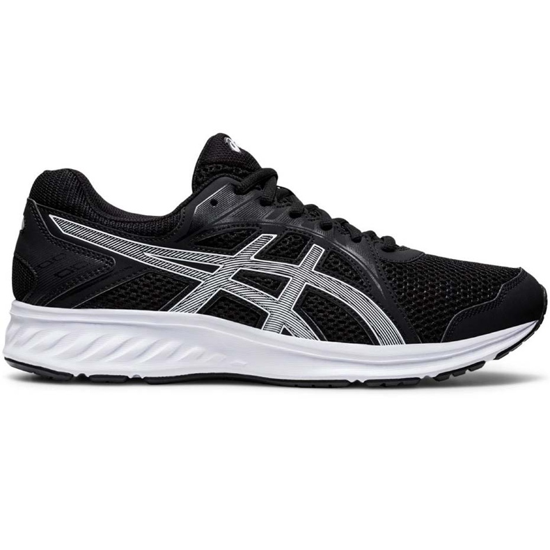 Chaussures de course pour hommes Asics Jolt 2 noir et blanc 1011A167 007 le noir