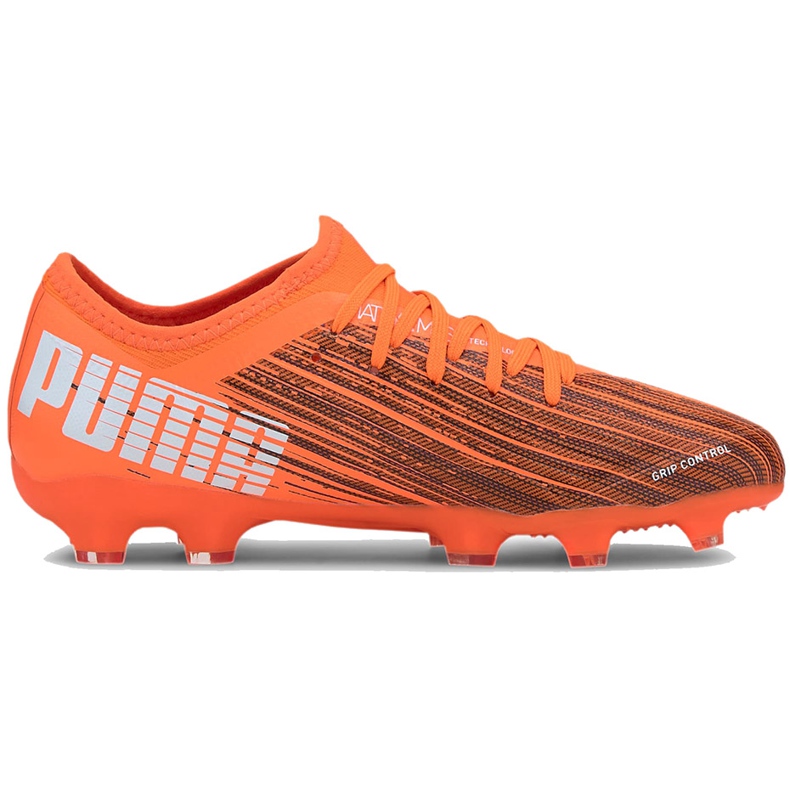 Chaussures de foot Puma Ultra 3.1 Fg Ag Junior 106098 01 orange orange