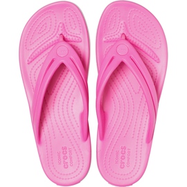 Chaussons Crocs pour femmes Crocband Flip W rose 206100 6QQ Chaussons Crocs pour femmes Crocband Flip W rose 206100 6QQ