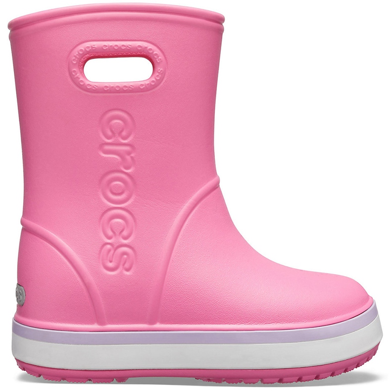 Bottes de pluie Crocs pour enfants Crocband Rain Boot Kids rose 205827 6QM