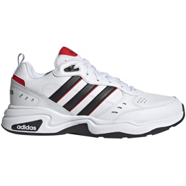 Chaussures homme Adidas Strutter blanc et noir EG2655 rouge