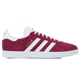 Chaussures Adidas Gazelle M B41645 blanc rouge