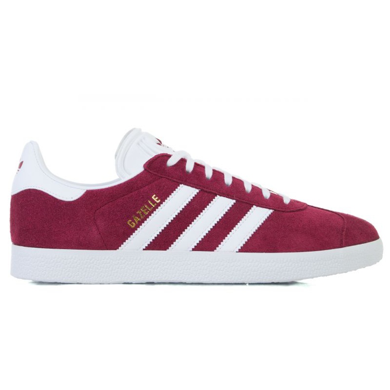 Chaussures Adidas Gazelle M B41645 blanche rouge