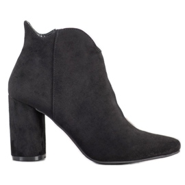 Filippo Bottes en daim élégantes le noir