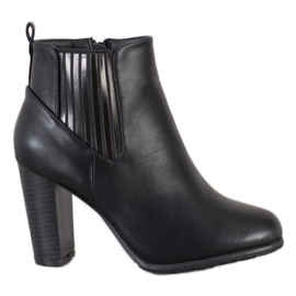 Abloom Bottes confortables sur un poteau le noir Abloom Bottes confortables sur un poteau le noir